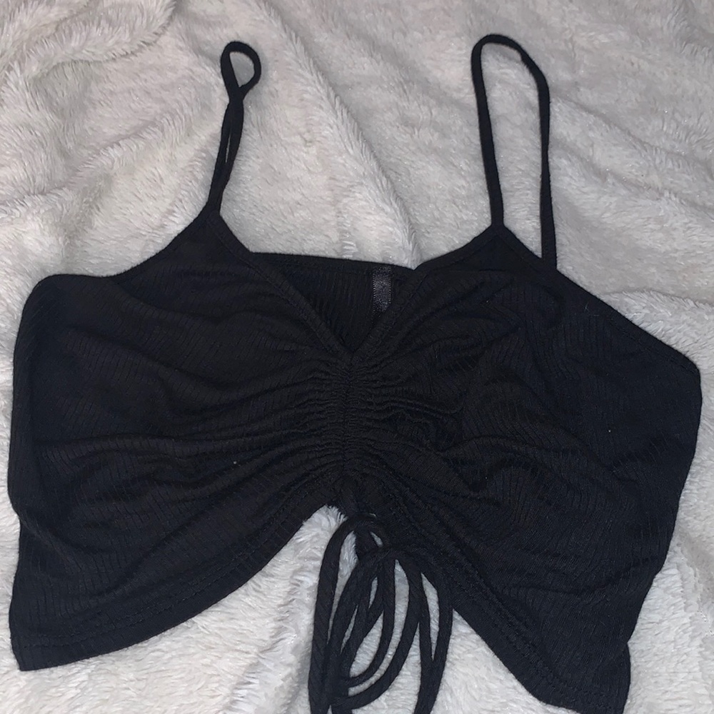 Black crop top